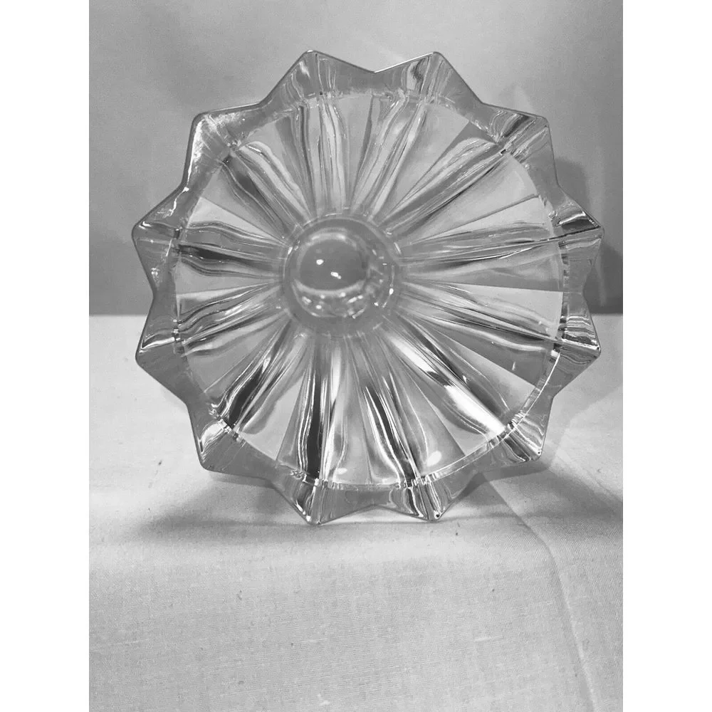 Riedel Accents Vivant Tyrol Crystal Fluted Vase Germany Signed Heavy 7